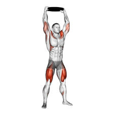 중량 오버헤드 풀 스쿼트