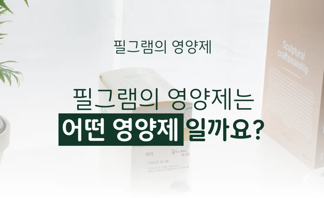 필그램의 영양제는 어떤 영양제 일까요?